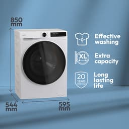 Candy BWR 495BL8-S - Was-droogcombinatie - 9+5 kg - A/D - Extra stil (72 dB) - XL Soft Drum - 16 programma’s - Wi-Fi + Bluetooth (hOn) - Getest om 20 jaar mee te gaan - Inverter motor - 10 jaar garantie op onderdelen — thumbnail 5