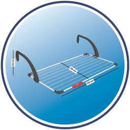Balkondroger Vileda Sunstet Rek - hanger voor klein ondergoed met wandmontage Wit — thumbnail 2