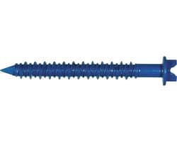 Betonnen Schroefanker - Ankerbout Schroef - Bevestigen in Beton - Parma-Seal Gecoat - 3/16 x 1-3/4 inch - Blauw