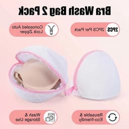 Waszak voor wasmachine, extra grote wasnetten voor delicate kleding, 3 stuks, duurzaam polyester, verborgen ritssluiting, multifunctioneel en herbruikbaar — thumbnail 4