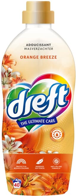 Dreft Wasverzachter Orange Breeze - 6 x 880 ml - Voordeelverpakking — thumbnail 2