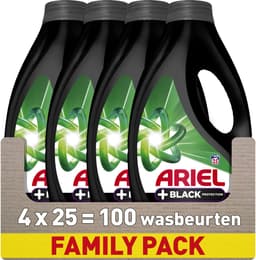 Ariel Wasmiddel +Zwart Bescherming - 4 x 25 Wasbeurten — thumbnail 1