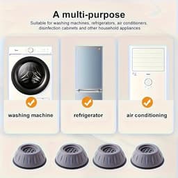 Livé® Trillingsmat Wasmachine – 4 stuks Anti-slip Schokdempers — thumbnail 2