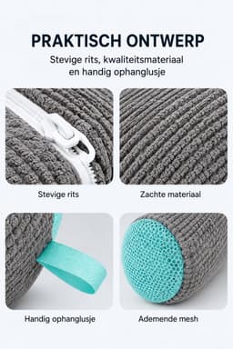 Schoenenwaszak Set van 2 – Waszak voor Schoenen en Sneakers – 360° Reiniging – Beschermt tegen Beschadigingen – Herbruikbaar Wasnet voor Wasmachine — thumbnail 3