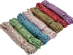 Waslijnen - Drooglijnen - Buiten Droge Kleding - Antislip Nylon Materiaal - 2 Stuks 9 Meter - Willekeurige Kleur — thumbnail 1