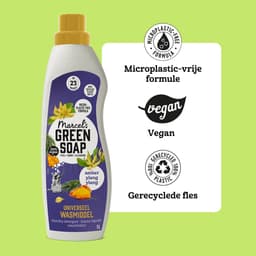 Marcel's Green Soap Universeel Wasmiddel - Amber & Ylang Ylang - 6 x 1L - 138 wasbeurten — thumbnail 5