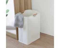 FloraGrace Wasmanden - Grote Wasmand Stoffen Wasmand Opvouwbare Wasmand Laundry Basket Met Hengsel Voor Badkamer / Slaapkamer, Oxford-Stof, Wit