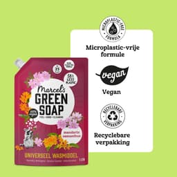 Marcel's Green Soap Universeel Wasmiddel Navulling - Mandarijn & Osmanthus - 4 x 1L - 92 wasbeurten — thumbnail 4