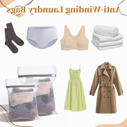 4-delige waszakken set, ademende mesh waszakken met rits voor delicate kleding, sokken en lingerie wassen — thumbnail 5