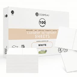 Cosmeau Witte Was Wasmiddel Wasstrips 100 Wasbeurten - Wasvellen - Wasdoekjes - Detergent Sheets - Biologisch Afbreekbaar — thumbnail 1