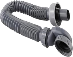 Afvoer Badkuip Douche - Afvoerpijp Flexibel - Ruimtebesparend Ontwerp - Waterslot Vorming - 90 cm Lengte - Grijs — thumbnail 1