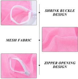 Dailygoods- Waszakken Set van 2 - Verstelbare Opvangzak - Kattentoiletaccessoires - Netstof - Luchtdoorlatend - Afmetingen 60 x 32 cm - Kattenwaszak — thumbnail 5
