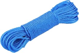 Waslijn Nylon - Droogrek Buiten - Kleding Drogen - Weerbestendig Materiaal - 20 Meter - Oranje — thumbnail 5