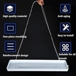 Condenswateropvangbak voor airco-unit, draagbare wateropvangbak met slang, lekvrije PP5-druppelbak compatibel met raam- en mini-split-airco's, eenvoudig te installeren — thumbnail 3