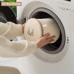Dailygoods- Waszakken Set van 4 - Dubbel Laags - Zakken met Rits - Kledingbescherming - Duurzaam Gaas - Geschikt voor Delicate Was - Wasnetten — thumbnail 5