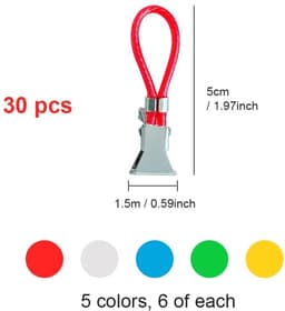 Dailygoods- Theedoekclip 30 Stuks - Handdoek Clips - Compact en Duurzaam - Sterke Grip - Voor Ophangen - Geschikt voor Droge Opslag - Handdoekclip — thumbnail 2