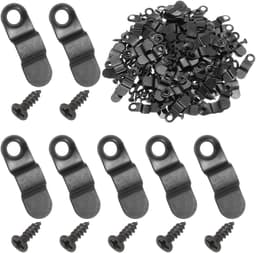 Foto Clips - Decoratie Bevestigers - Foto's Ophangen - Strik Vorm - 120 Stuks - Zwart — thumbnail 1