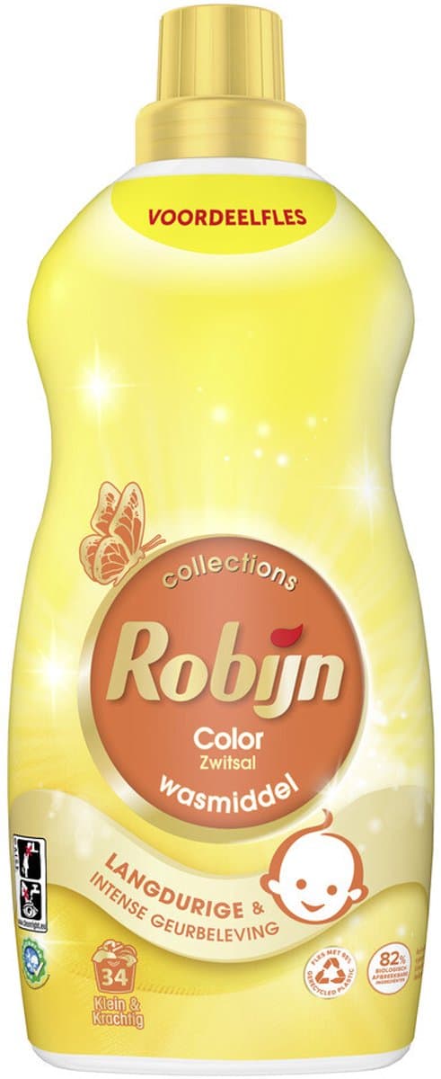 Robijn Klein & Krachtig Wasmiddel Zwitsalgeur 34 Wasbeurten 1,19 liter — afbeelding 1