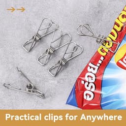 40 stuks extra grote wasknijpers heavy duty 304 roestvrijstaal met waterdichte tas 3 maten 5,6 cm buiten ophangen — thumbnail 3