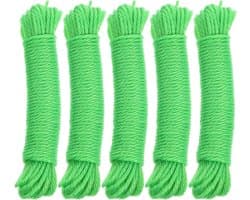 Waslijnen - Waslijn set - Buiten drogen - Winddicht ontwerp - 5 stuks - Groente