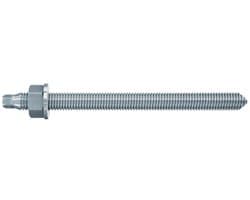 Ankerstang - Bevestigingsstaaf - Machinebevestiging Binnen - Galvanisch Verzinkt Staal - M10x190 mm - Zilverkleurig