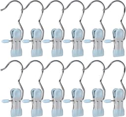 30 stuks dubbele kopklem wasknijpers - Ruimtebesparende multifunctionele hangers voor kleding en accessoires — thumbnail 1
