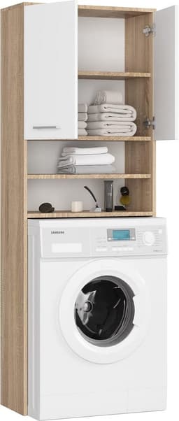 Wasmachine Ombouw - Opbouwmeubel - Kast Wasdroger - Meubel - ruimtewinst — thumbnail 5