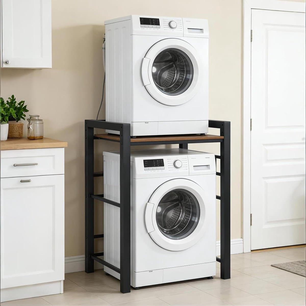 Wasmachine Ombouw - Opbouwmeubel - Kast Wasdroger - Meubel - stijlvol — afbeelding 1