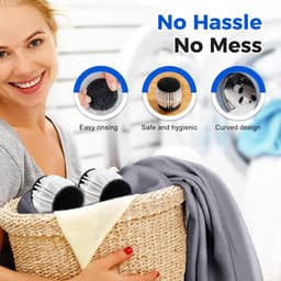 Wasbollen voor wasmachine - Wasballen voor Huisdierenhaar – Herbruikbaar – Anti-Klit en Reinigend – Geschikt voor Wasmachine - 2stuks - 6.5cm — thumbnail 3
