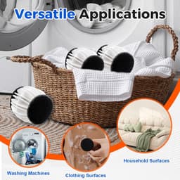 Wasbollen voor wasmachine - Wasballen voor Huisdierenhaar – Herbruikbaar – Anti-Klit en Reinigend – Geschikt voor Wasmachine - 2stuks - 6.5cm — thumbnail 2