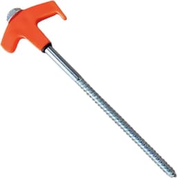 Grondanker Schroefpaal - Tentharing Winddicht - Kamperen Tuinieren - Oplichtend in Donker - 20 cm - Oranje — thumbnail 4