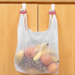 Vuilzakhouder Clip - Afvalzak Bevestiging - Afvalbeheer Organiseren - Eenvoudige Klem Installatie - 36x31x43 mm - Wit — thumbnail 5