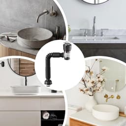 Afvoerslang - Flexibele Slang - Badkamer Sanitair - Geurremmend Ontwerp - 40 mm - Zwart — thumbnail 4