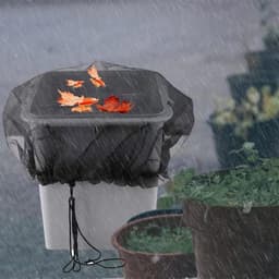 Verstelbare Beschermhoes voor Regenwater Vaten - 80 cm - 2 Stuks - Houdt Bladeren en Vuil Buiten, Weerbestendig en Duurzaam — thumbnail 5