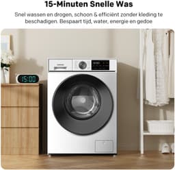 coocaa Galaxy A3-serie voorlader-wasmachine, 7 kg, BLDC-motor, A-10% energieklasse, bacterieverwijderingssysteem, stoomwassen, snelwas 15 min, kinderslot, 15 programma’s, eindtijd uitstel, babyverzorgingsfunctie [Energieklasse A] F702A3AВC0 — thumbnail 1