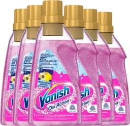 Vanish Oxi Action Wasbooster Gel – Vlekverwijderaar – 6 x 750 ml – Nieuwe Formule – Zonder Bleekmiddel – Anti-Geuroplossing – Geschikt voor Wol & Zijde — thumbnail 1