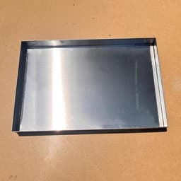 Lekkende Airco Opvangbak - Waterbak Roestvrijstaal - Voorkomt Waterschade - Extra Dik Roestvrijstaal - 30x30cm Hoogte 5cm - Zilver — thumbnail 4
