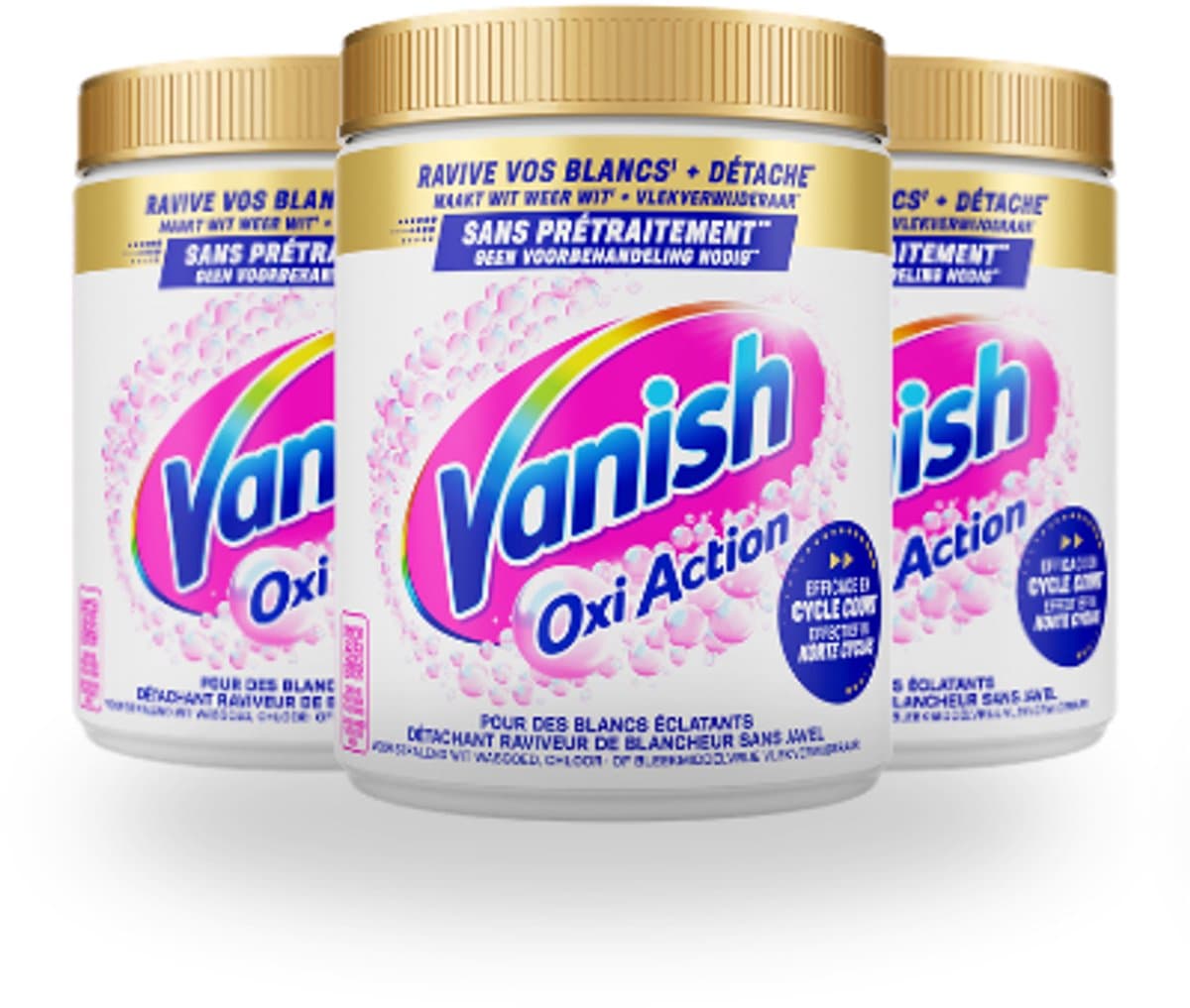 Vanish White Laundry Booster Powder 960g x3 — afbeelding 1