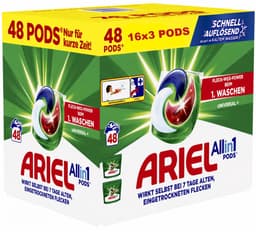 Ariel All in 1 wasmiddel Universele+ 48 PODS — thumbnail 1