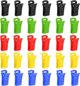 Sokkenklemmen - Sokkenclips - Sokken Organiseren - Duurzaam POM Materiaal - 30 Stuks - Meerkleurig — thumbnail 1