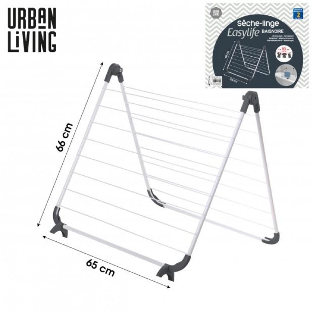 “URBAN LIVING” droogrek voor badkuip 10 meter — afbeelding 1