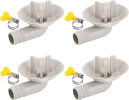 Afvoerslang Connector - Slangaansluiting Condens - Airco Onderhoud - Universele Pasvorm - 25 Mm Diameter - Wit — thumbnail 1