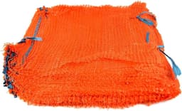 Netzakken - Raschel zakken - Vervoeren goederen - Met trekkoord - 50 x 78 cm - Oranje — thumbnail 1