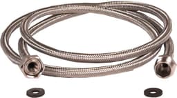 Scanpart gepantserde verlengslang 1 meter - Veilige verlenging van waterslang - Geschikt voor wasmachine vaatwasser boiler koffiezetapparaten ijsblokjesmachine side-by-side koelkasten - KTW-A en DVGW goedgekeurd - Gevlochten RVS - Universeel — thumbnail 4