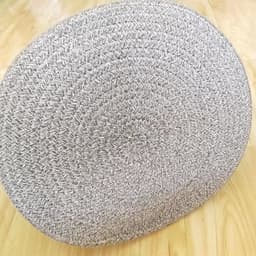 EDMONDO Wasmand Katoen - Opbergmand 52 ltr - Mand Rond met handvaten - Wasbox Opvouwbaar - Speelgoedmand — thumbnail 4