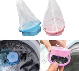 Wasmachine filter - haar filter voor wasmachine - Wasmachine reiniger - Wasmachine vuilreiniger - Wasmachine cleaner - Herbruikbaar - Wasfilter - Vuil verwijderen - Drijvend vangnet - Haarvanger - Haar vanger - Ontstopper - haar Vangnet — thumbnail 2