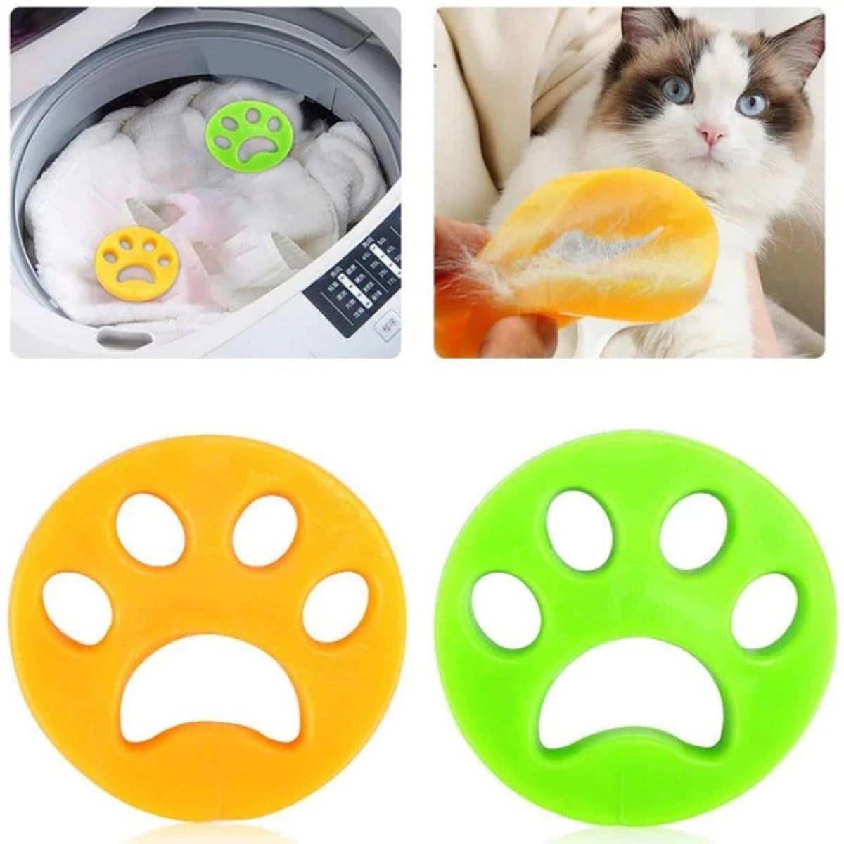 Narimano® - 2 Stuks Haarverwijderaar huisdieren- wasmschine kattenhaar — afbeelding 1