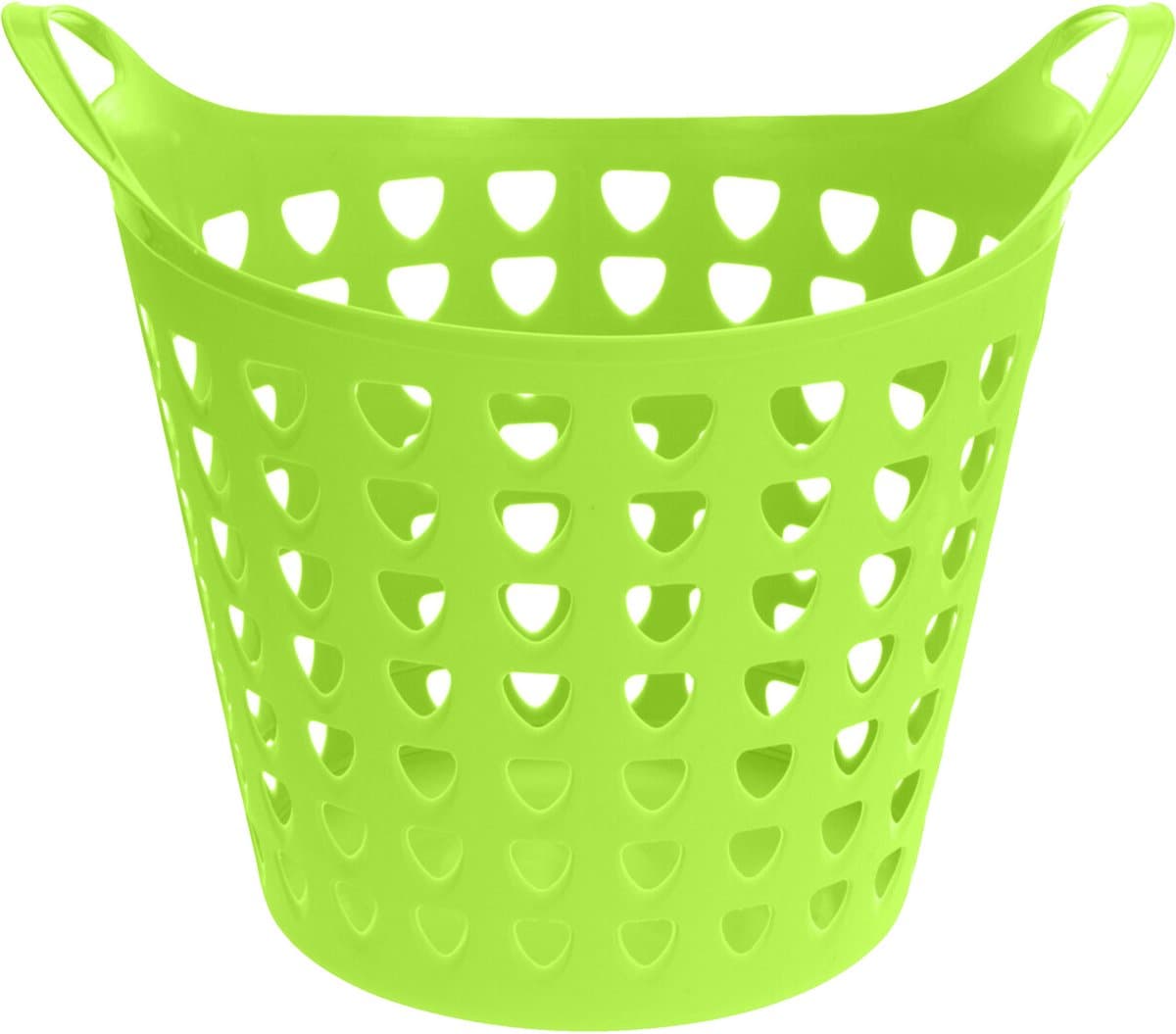 Excellent Houseware Flexibele wasmand - groen - 26 liter - kunststof - 40 x 42 cm — afbeelding 1
