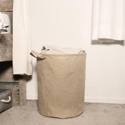 QUVIO Wasmand met handvaten / Wasmanden / Wassorteerder / Wasbox / Waszakken / Opbergmand / Badkameraccessoires / Wassen - Kraftlook - Inhoud 43 Liter — thumbnail 4