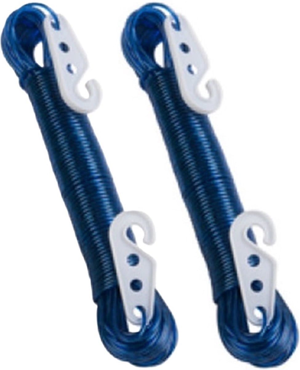 Lifetime Clean Waslijn - 2x - 20 meter - PVC - blauw - drooglijn / waslijndraad - wasgoed ophangen - met 2 haakjes — afbeelding 1